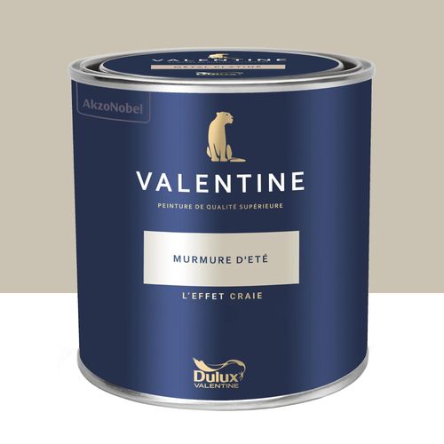 Peinture intérieure couleur mur Valentine effet craie beige murmure d'été 1L