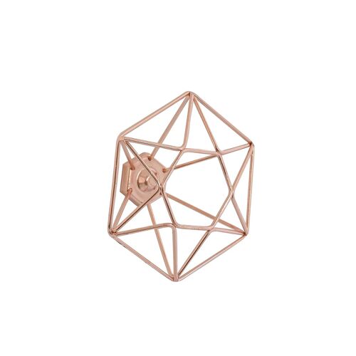 Patère héxagonal à fixer 1 tête filaire Bar Plus cuivre