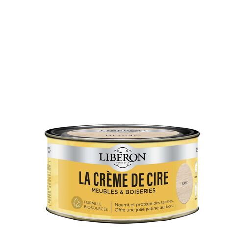 Crème de cire pâte meubles et boiseries Libéron blanc 500ml