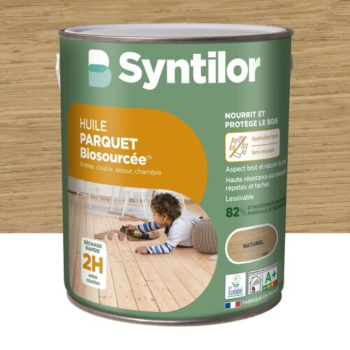 Huile Parquet Syntilor Biosourcée effet naturel 2,5L