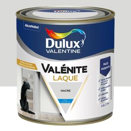 Laque acrylique Valénite Dulux Valentine blanc nacré velouté mat 500ml