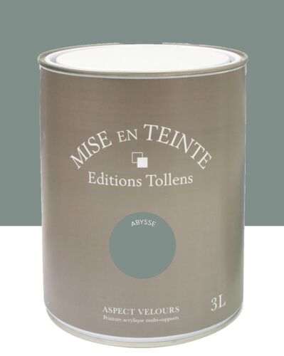 Peinture Tollens Mise en teinte murs, meubles et boiseries bleu abysse 3L