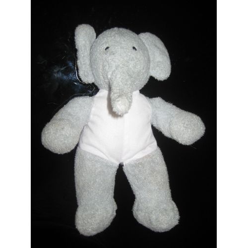 Doudou Peluche Babar Gris Alexandre Sans Vêtements 23 Cm