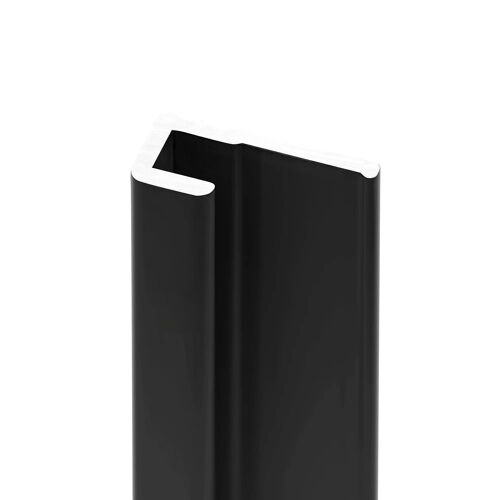 Profilé de finition pour panneaux muraux Schulte DécoDesign noir