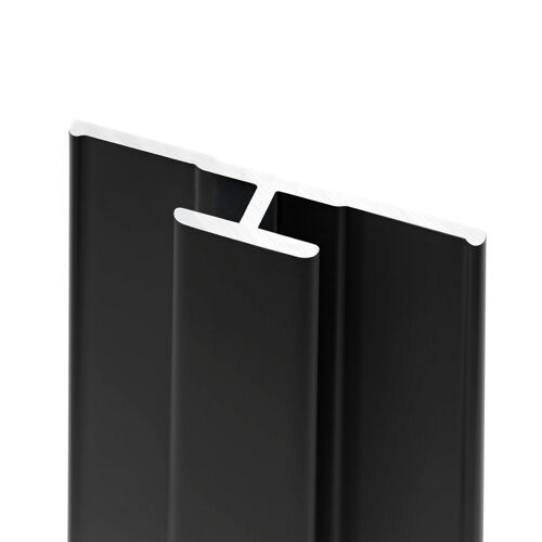 Profilé de jonction H.255 x 3,3 cm, aluminium, noir mat, Schulte Deco Design