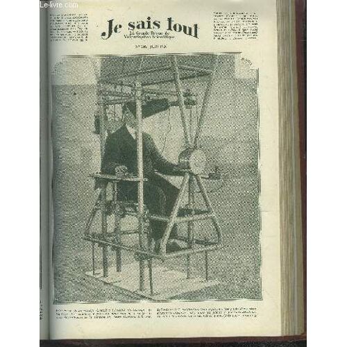 Je Sais Tout N°246, Juin 1926 :Le Probleme De La Sécurité En Avion Est Aujourd Hui Résolu- Choisissez Votre Sport D Après Vos Aptitudes-Peur-On Faire Pleuvoir A Volonté...