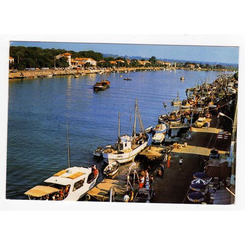 Carte Postale Le Grau D Agde Les Quais 1974 Cote Languedoc Herault 34 Chalutier Bateau Peche