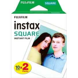 Film papier photo instantané Fujifilm Instax Square  - 2 x Pack de 10