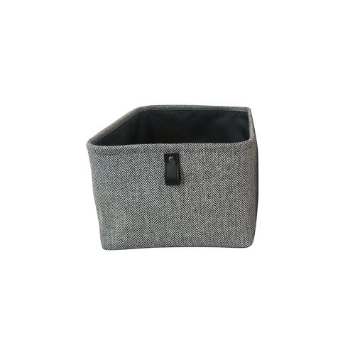 Panier réctangulaire gris Ornami Justin taille L