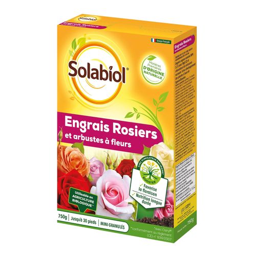Engrais Rosiers Et Arbustes À Fleurs Solabiol 750g