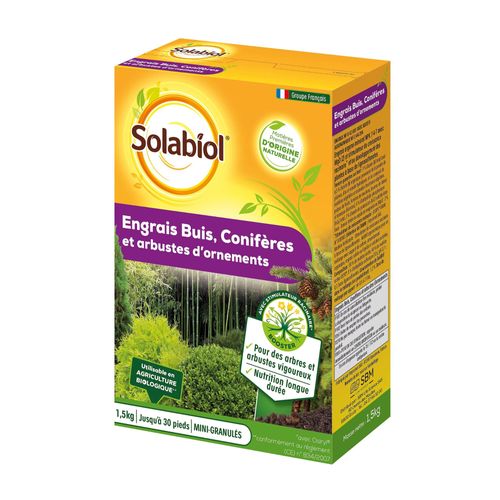 Engrais Buis Et Conifères Solabiol 1,5kg