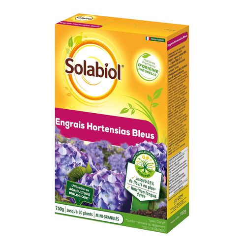 Engrais Hortensias Bleu Solabiol 750g