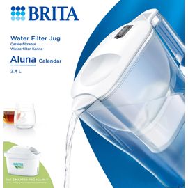Carafe Filtrante Brita Aluna Calendar 2 Cartouches Maxtra Pro All-In 1 Incluses