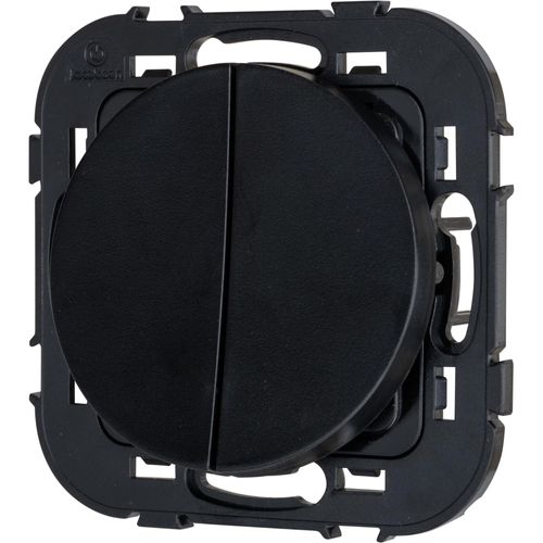 Double interrupteur Jacobsen Espen noir à composer