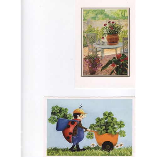 6 Cartes Nature Peintres Avec La Bouche Ou Le Pied