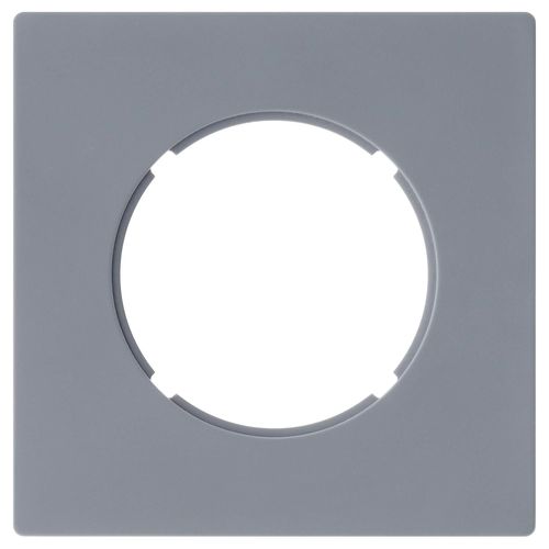 Plaque de finition simple Fontini Dom gris satin à composer