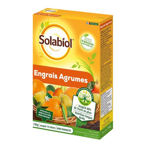 Engrais Agrumes Solabiol 750g Prêt À L'emploi