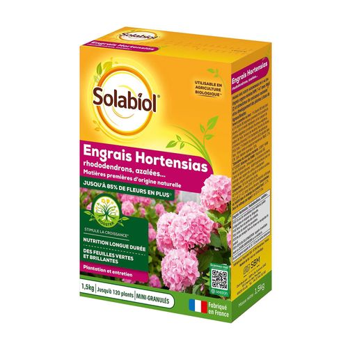Engrais Hortensias Solabiol 1,5kg Prêt À L'emploi