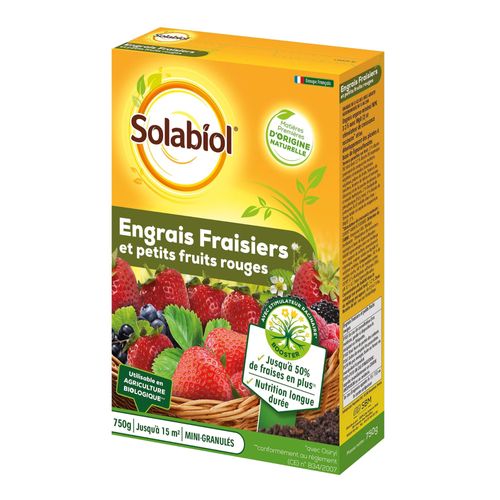 Engrais Fraisiers Solabiol 750g Prêt À L'emploi