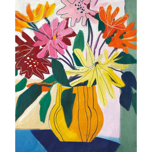Affiche bouquet multicouleurs l.40 x H.50 cm Dada Art