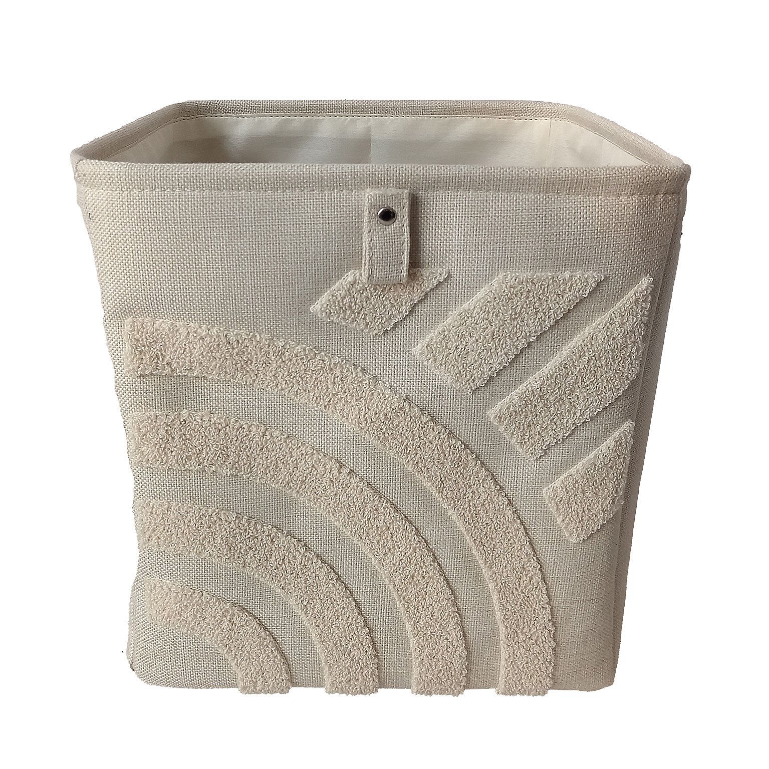 Webeasy Lot De 6 Boîtes De Rangement Carrées Pliables En Toile à œillets Pour La Maison, Le Bureau, Les Crèches, Gris, 28 X 28 X 28 Cm