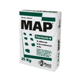 Mortier adhésif MAP® Formule+ 25kg Placo®