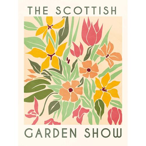Affiche " Garden show " multicouleurs l.30 x H.40 cm Dada Art
