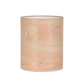 Abat-Jour Tube Effet Bois Ø25cm Corep
