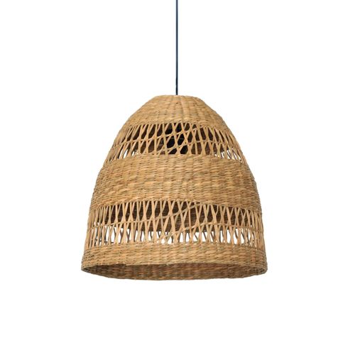 Abat-Jour Pour Suspension En Jonc De Mer Forme Diamant Ø36cm Goodhome Veery