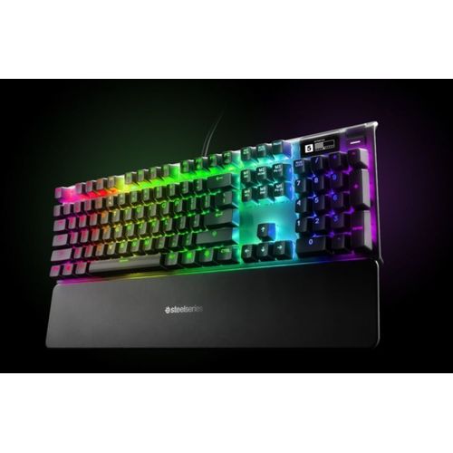 SteelSeries Apex Pro - Clavier - avec affichage - backlit - USB - AZERTY - Français - commutateur : OmniPoint Adjustable