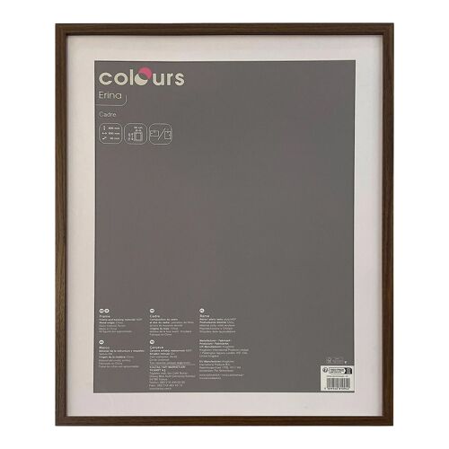 Cadre Erina noyer Colours l.60 x H.80 cm