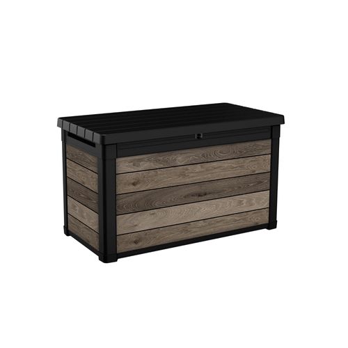 Coffre De Jardin Walnut Signature En Résine Effet Bois - Coloris Noyer - 380l - Keter
