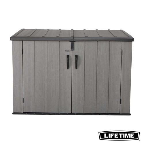 Coffre De Rangement Extérieur Lifetime En Résine L.191,1 X H.132,2 X P.108 Cm 2124l Marron
