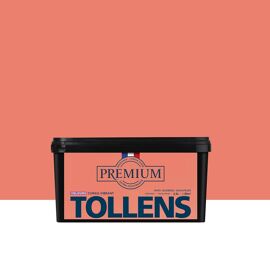 Peinture Tollens premium murs, boiseries et radiateurs rose corail vibrant velours 2,5L