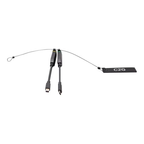 C2G Universal 4K HDMI Dongle Adapter Ring with Color Coded Mini DisplayPort and USB-C - Kit d'adaptateur vidéo - noir - support 4K