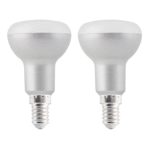 Lot 2 Ampoules Led Réflecteur (R50) E14 470lm 4.2w = 40w Ø5cm Diall Blanc Chaud