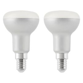 Lot 2 Ampoules Led Réflecteur (R50) E14 806lm 7.3w = 60w Ø5cm Diall Blanc Chaud