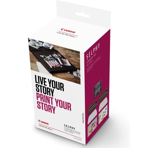 Canon SELPHY Creative Kit pour CP1300 - Comprend encre couleur + papier photo + cassette papier, carte postale, carte de crédit