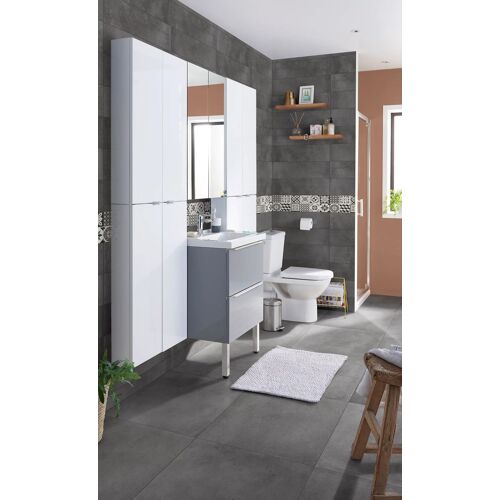Carrelage mural anthracite 20x60cm Konkrete GoodHome