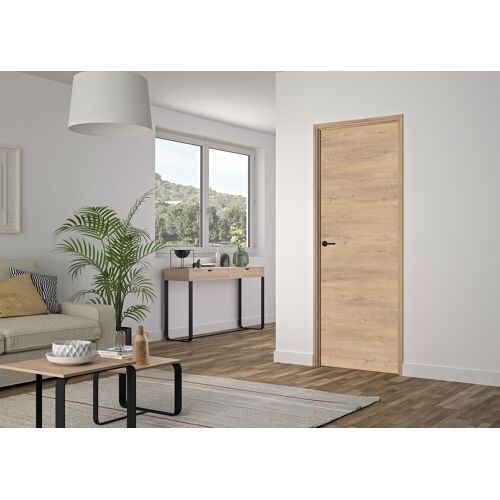 Bloc Porte Reversible chêne clair Rio H. 204 X 83 X 4 Cm