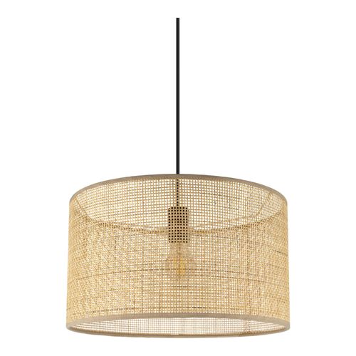 Abat-Jour Rond En Métal Et Rotin Ø40cm Goodhome Kpezin