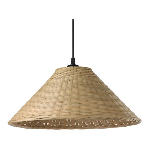 Abat-Jour Pour Suspension Rond En Osier Ø37cm Goodhome Elaenia