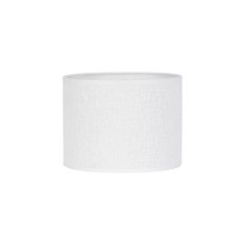 Abat-Jour Cylindre En Coton Bouclé Blanc Ø30cm Corep