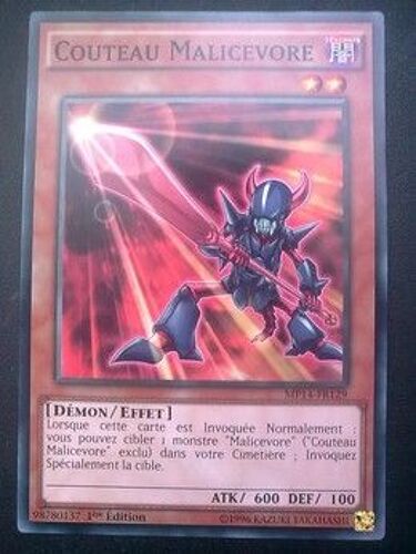 Carte Yu Gi Oh - Couteau Malicevore - Mp14-Fr129 - Commune