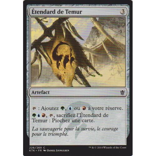 Étendard De Temur - Magic Mtg - Khans De Tarkir