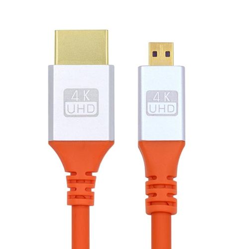 TIANYI-Câble Micro HDMI 4K vers HDMI Ultra Doux Haute Flex HDTV Câble Hyper Super Flexible Cordon Haute Vitesse Type-A Mâle vers Mâle pour Ordinateur HDTV