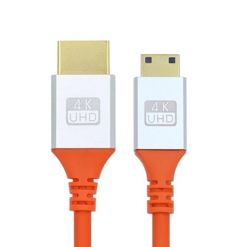TIANYI-Câble Mini HDMI 4K vers HDMI Ultra Doux Haute Flex HDTV Câble Hyper Super Flexible Cordon Haute Vitesse Type-A Mâle vers Mâle pour Ordinateur HDTV