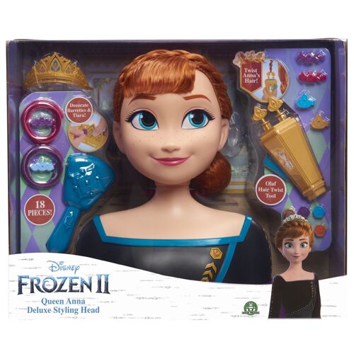 LA REINE DES NEIGES La Reine des Neiges 2 - Tête à Coiffer Deluxe - Anna