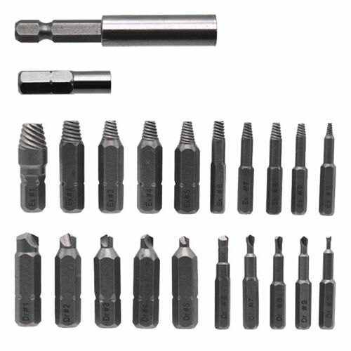Extracteur de vis endommagé, 22 pièces, extracteur de vis cassé, adaptateur de douille N58C