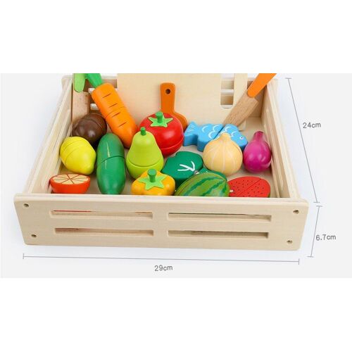 Jouets De Cuisine En Bois Pour Enfants, Simulation De Coupe De Fruits Et Légumes Miniatures, Ensemble De Cuisine Pour Filles, Jouets Éducatifs Précoces